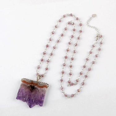 Amethyst Druzy Necklace-Your Soul Place